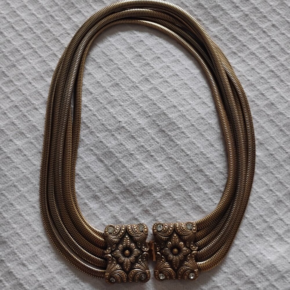 Vintage 50s/60s necklace w rhinestones